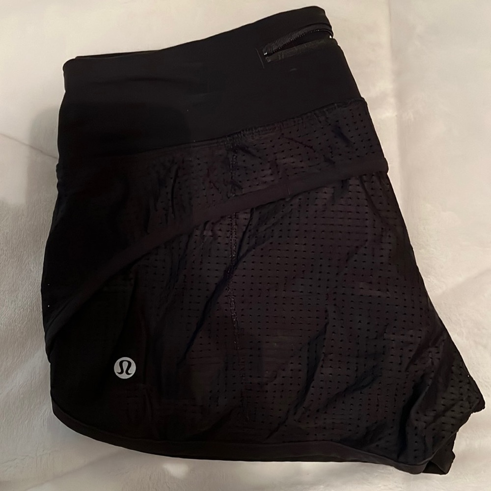 Lululemon speed shorts mesh black